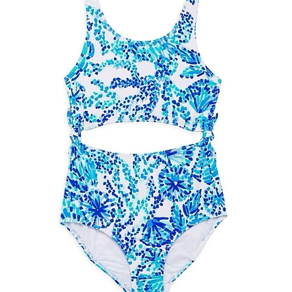 Little Girl's & Girl's Evalina UPF 50+ One-Piece Swimsuit  Lilly Pulitzer - Picture 1 of 4